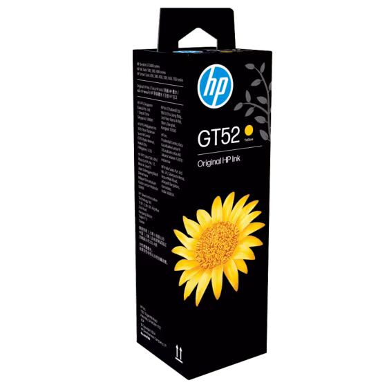 Hp Gt52 70 Ml Yellow Original Ink Bottle (m0h56aa)