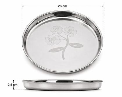Premium Stainless Steel Thali (Khoncha)