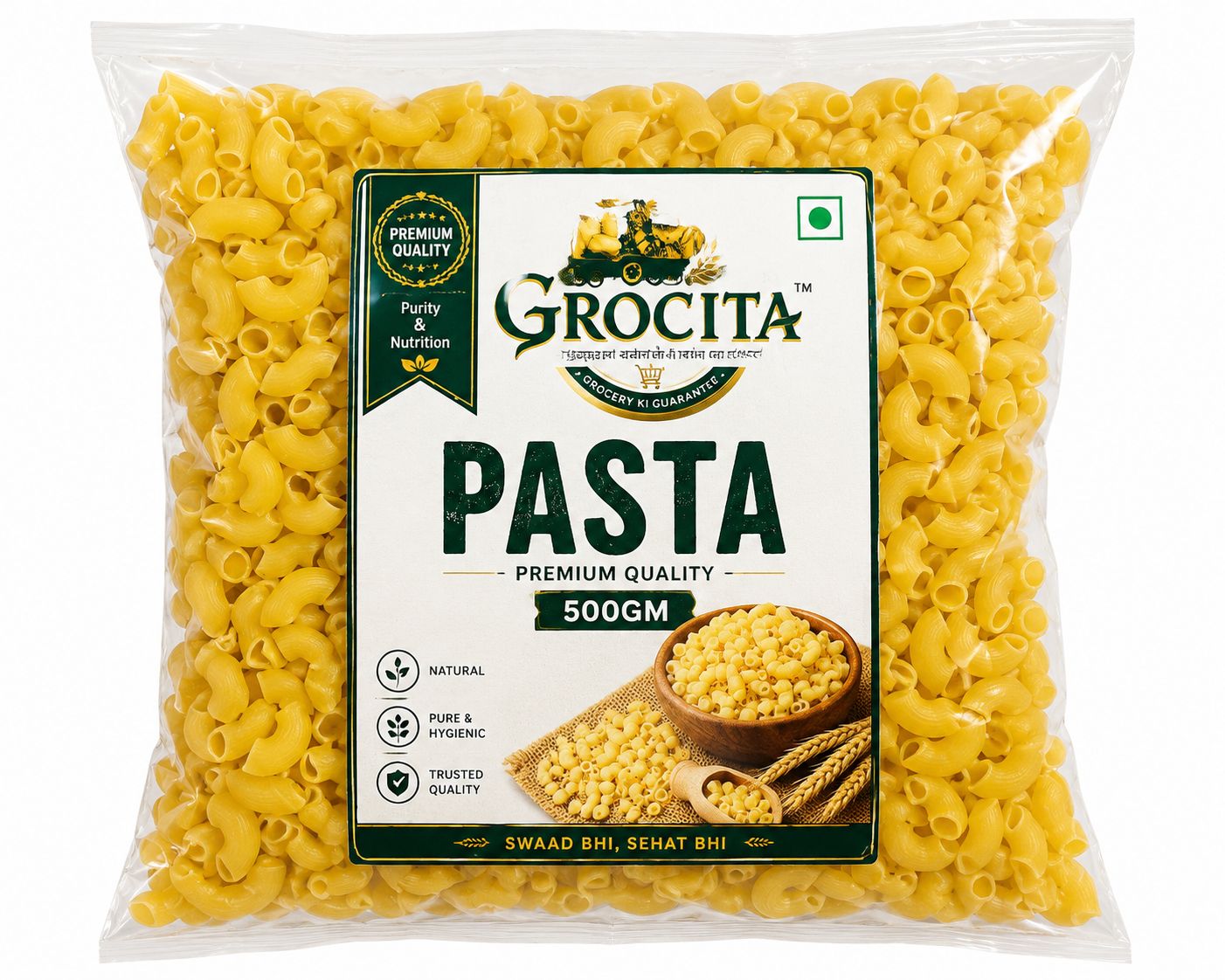 Grocita Premium Quality Elbow Pasta Macaroni - 500g