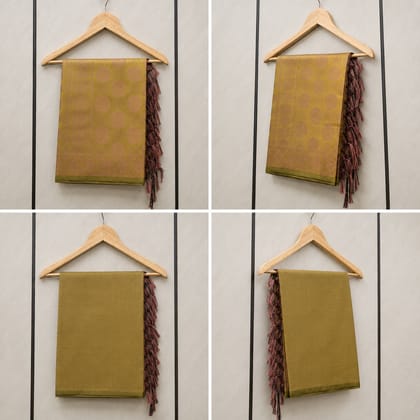Banarasi Brocade Circular Motifs Stole ( Size: 254cm X 90cm (Approx) 