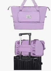 Foldable Duffle Bag For Travelling | Waterproof And Large Travel Bag For Women's Luggage | Expandable  &Multipurpose Large Capacity Weekender Carry Bag For Women's Travel (Multi Color) 