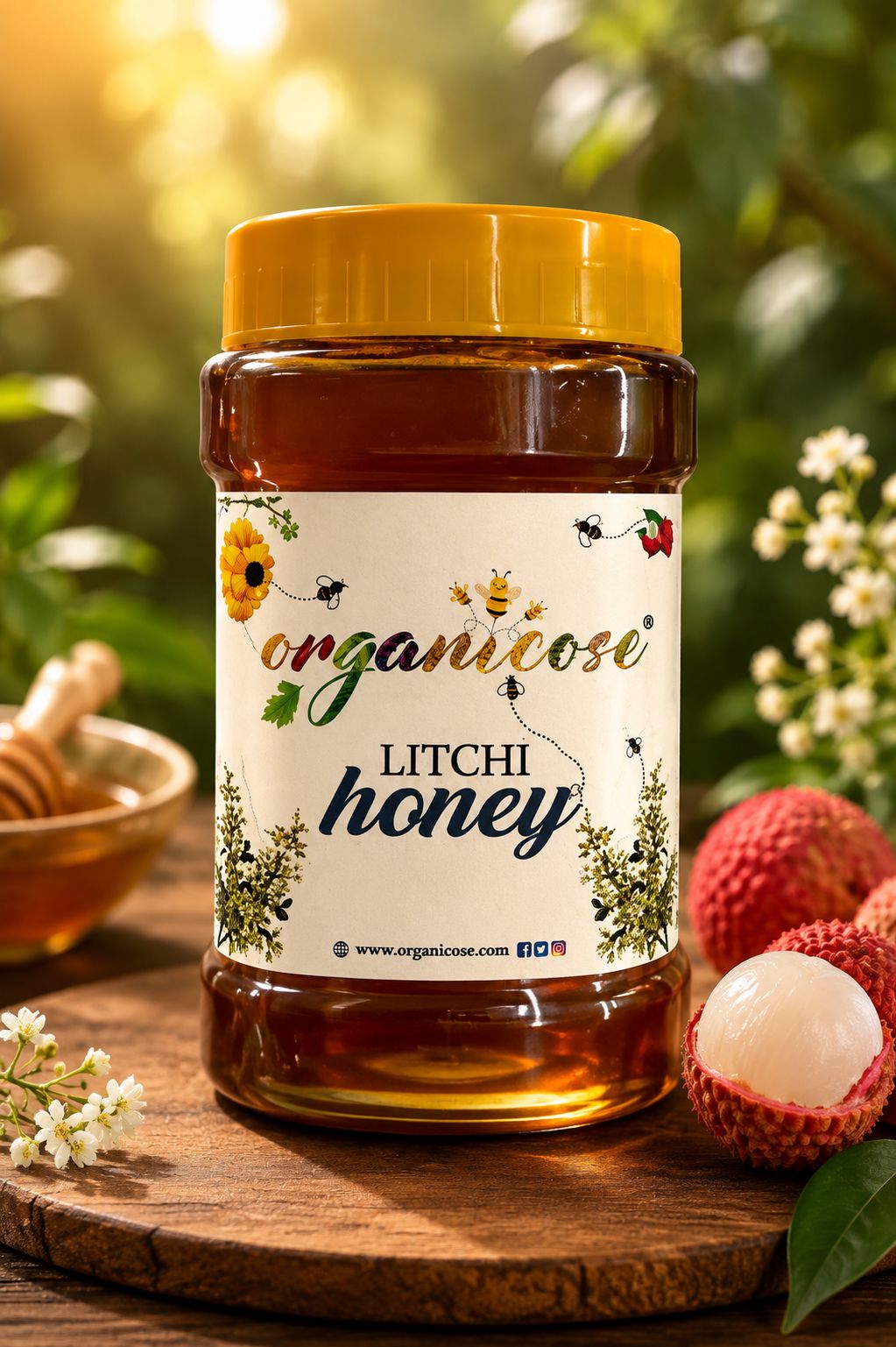Organicose Litchi Honey, 250gm