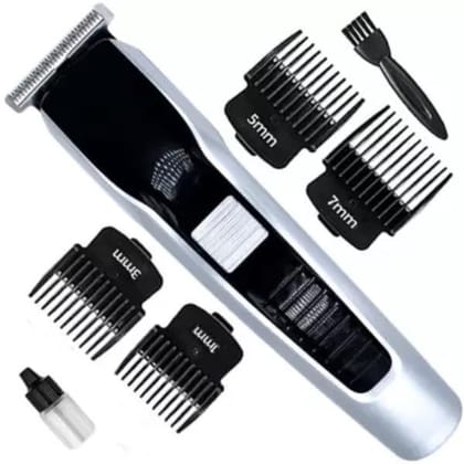 AT-538 Professional Trimmer Men Electric Cordless Hair Clipper Multi-Grooming Kit T-Blade Rechargeable Trimmers with 120 Mins Runtime for Hair, Beard, & Moustache with 4 Guide Combs