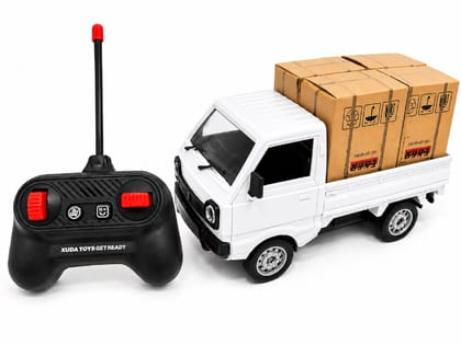 KTRS Enterprise Remote Control Cargo Truck Toy with Wireless Controller, Working Headlights, Realistic Delivery Truck Design, Heavy Load Carrier Toy for Kids