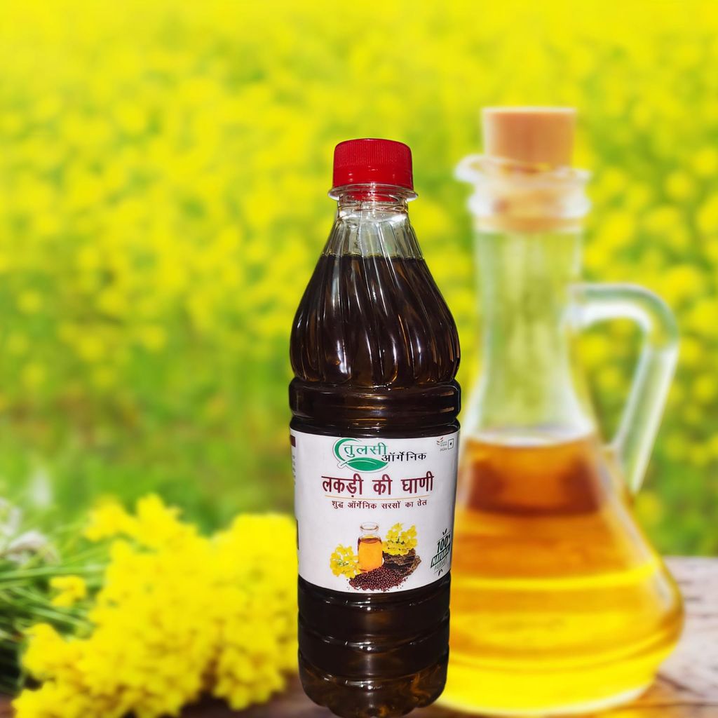 Tulsi Organic Pure Mustard Oil (Cold Pressed) - 1 Litre