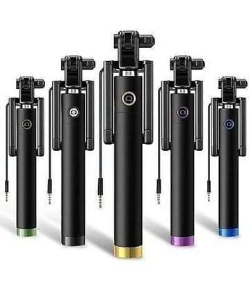 ZmiZc Aux Wire Selfie Stick ( Black )