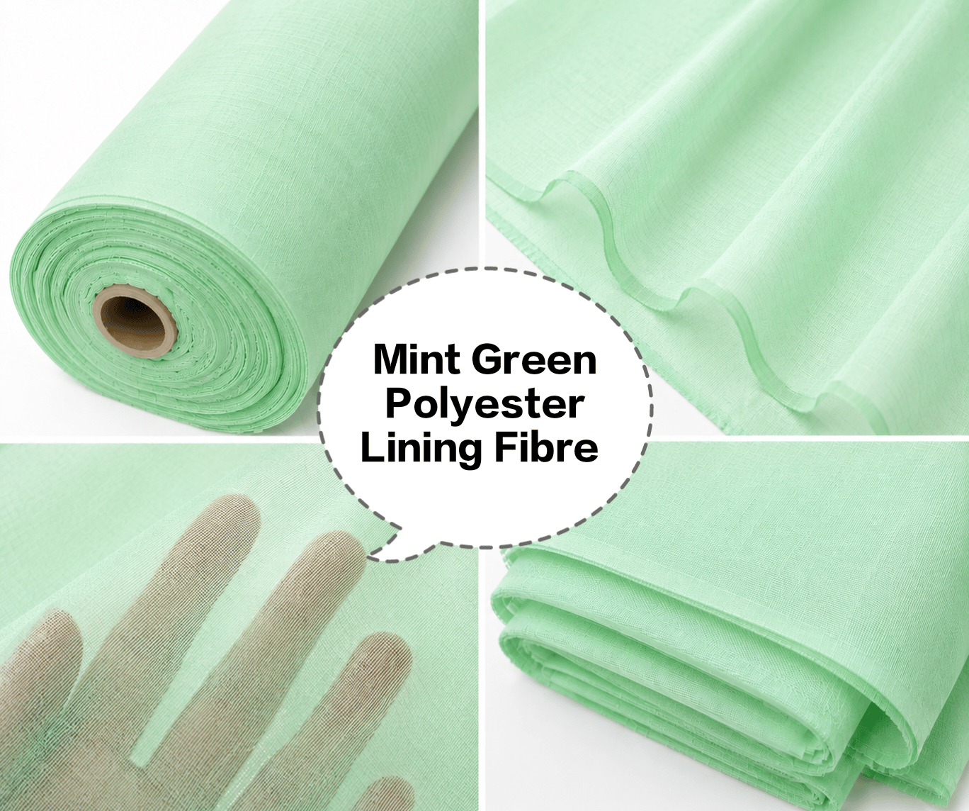 Mint Green Polyester Lining Fibre (Chhota Panna), Mint Green Polyester Lining Fabric (Chhota Panna), Light Mint Green Lining Fabric (Chhota Panna), Mint Green Polyester Fabric (Chhota Panna), Mint Green Polyester Inner Lining (Chhota Panna)
