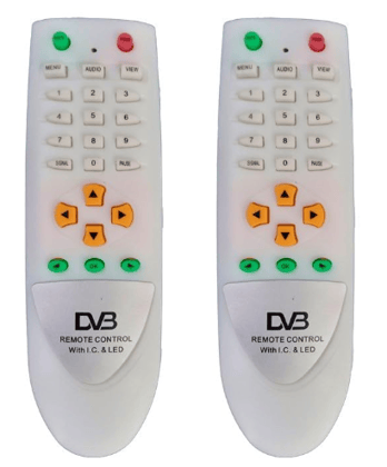 Universal DVB Digital Set Top Box Unbreakable  Remote Control for Free Dish / DD Free Dish (Pack Of 2)