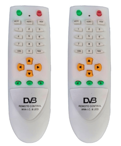 Universal DVB Digital Set Top Box Unbreakable Remote Control for Free Dish / DD Free Dish (Pack Of 2)