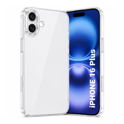 V3Deals Crystal Clear Hard Back Cover Compatible with iPhone 16 Plus 6.7 Inch | Shockproof Slim Transparent Back Cover | Scratch Resistant — Suitable for Men, Women, Girls & Boys (iPhone 16 Plus)