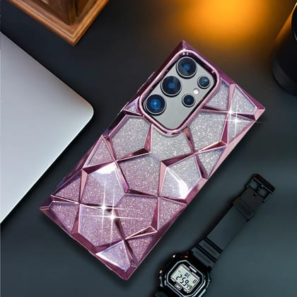 Dazzle Pink Silicone case for  Samsung S25 Ultra