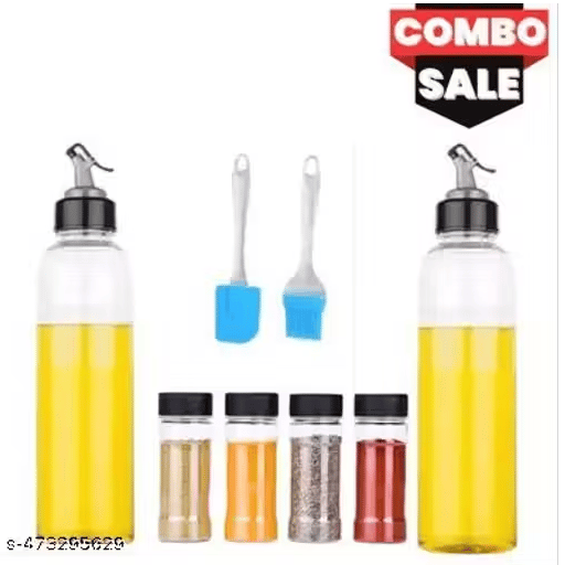 Oil dispenser spice rack combo