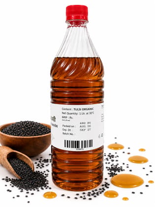 Tulsi Organic Cold Pressed Black Sesame Oil-1 Litre