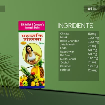 BN Shalsa Syrup - 200ml (Pack of 1) | Ayurvedic Blood Purifier & Skin Health Tonic