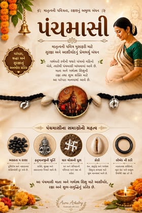 Panchmashi rakhi, mother raksha Sutra, Nazar Battu, Suraksha Kavach 