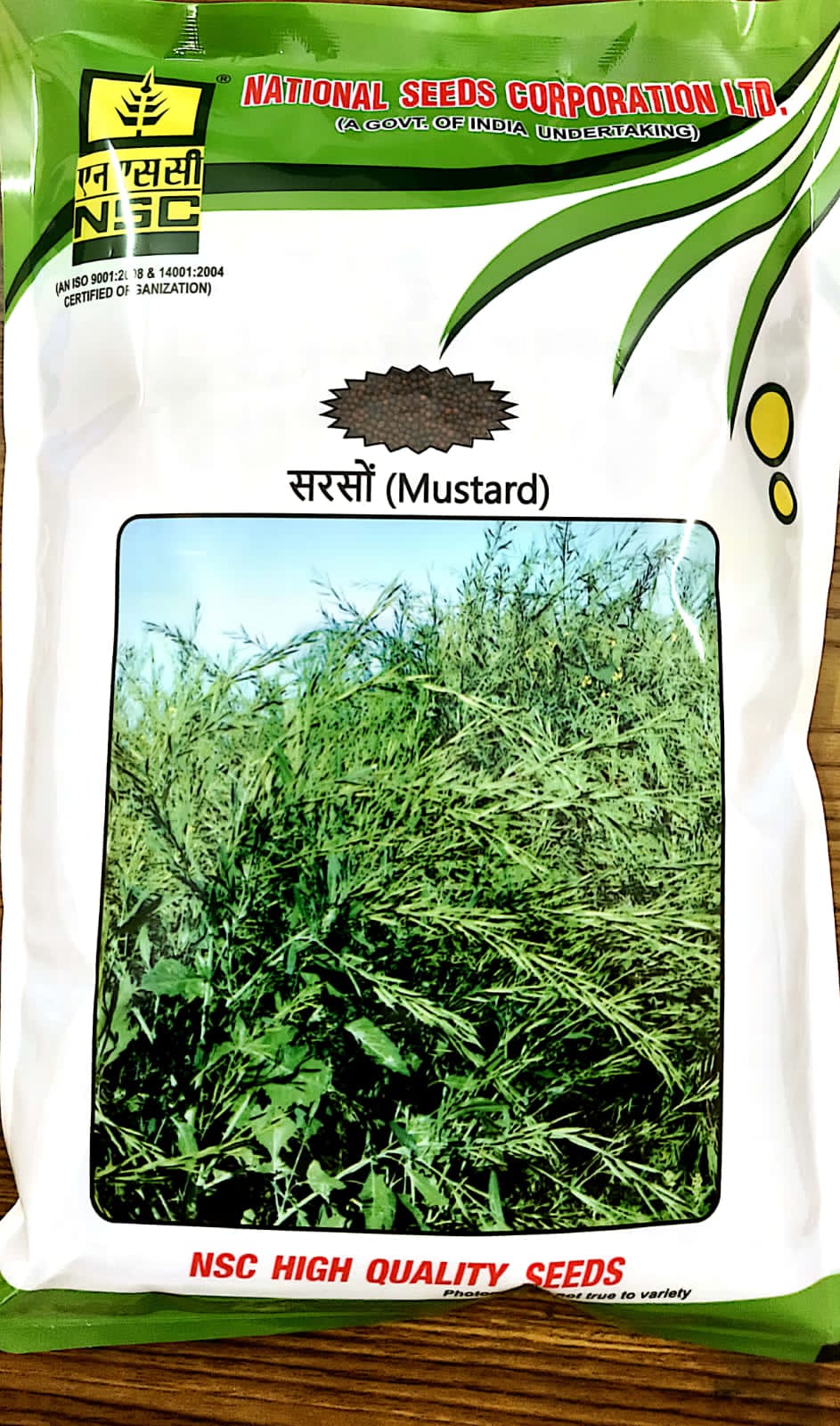 NSC Mustard (Gobhi Sarso) variety: GSL-1 Truthful Labelled (TL ) Seed 1 kg packet