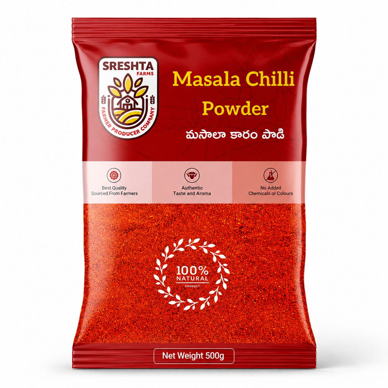 Sreshta Farms Masala Chilli Powder | Natural & Authentic Indian Spice