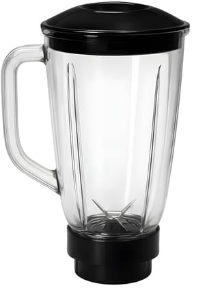 Heavy Duty 1500 ML Juice Mixer Blender Jar | Multipurpose Fruit & Juice Blending Jar | Transparent Mixer Jar with Stainless Steel Blade & Lid | Shake, Smoothie & Juice Maker (Original)