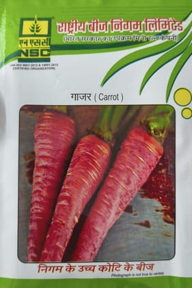 NSC Carrot- Pusa Rudhira, 10g Truthful Label Seed