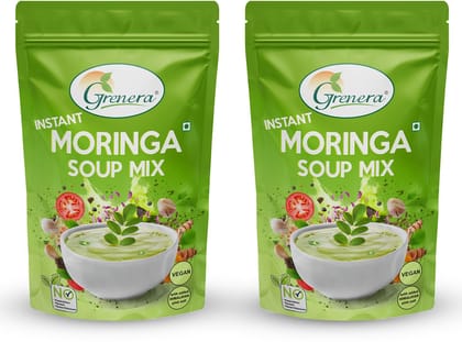 Grenera Moringa Soup Mix | Instant Herbal Soup Powder with Natural Moringa Leaves