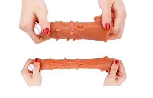 INFINITY LOVE 6 Inch Instant Size Increase Dragon Spikey Extender Condom Indian skin Color Best Silicon Material