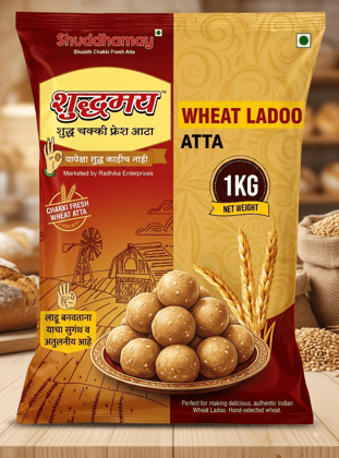 Shuddhamay Wheat Ladoo Atta|1kg| Ladoo Atta|Coarse Atta|Delicious Ladoo Atta