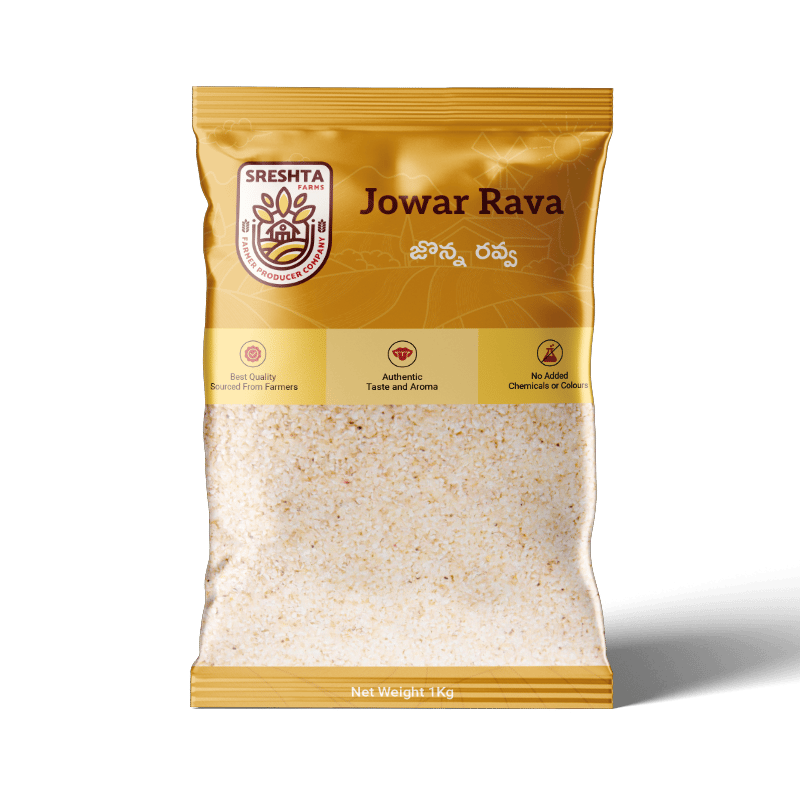 Sreshta Farms Jowar Rava | Sorghum Rava | Natural Millet Semolina | Traditional Indian Rava