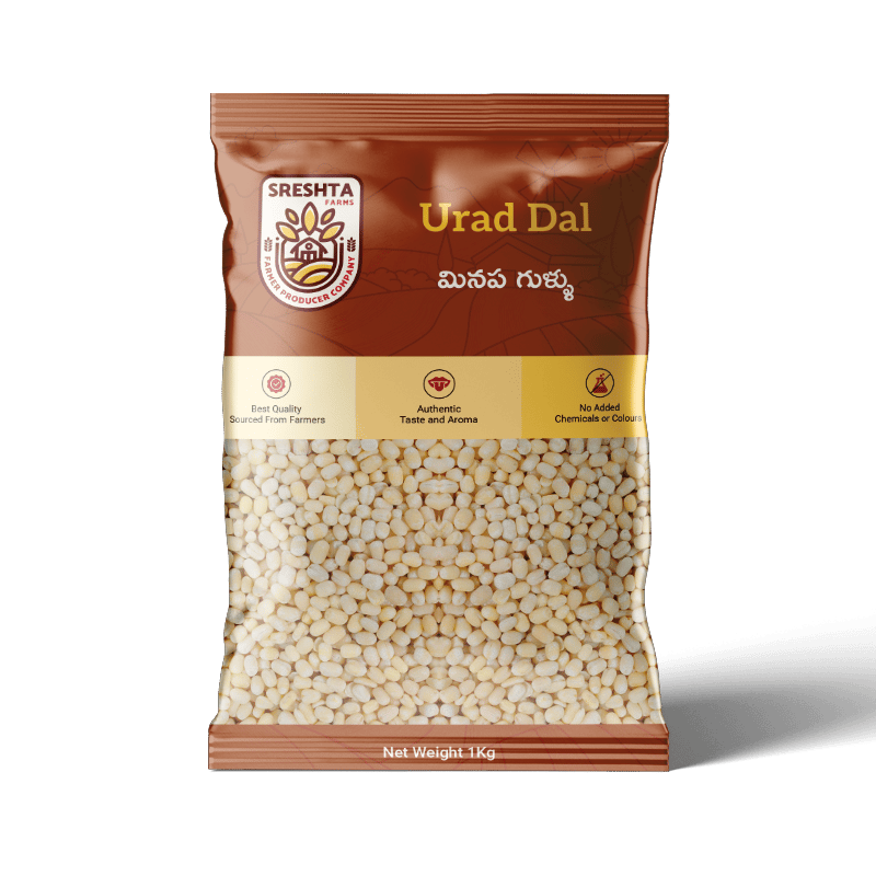 Sreshta Farms Whole Urad Dal | Whole Black Gram | Sabut Urad Dal | Premium Indian Pulses