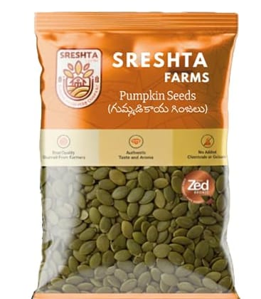 Sreshta Farms Pumpkin Seeds 100g | Premium Raw & Natural Pumpkin Seeds | Healthy Snack