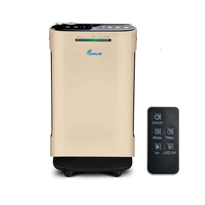 Forus Smart Air Purifier for Home 2 Years Warranty, cover upto 500 Sqft Area, H13 Hepa Filter Life upto 9000 Hrs, Removes 99.99% Virus, Allergens, Dust & PM2.5 Particles, Ideal for Bedrooms, Offices-Gold Forus Smart Air Purifier for Home 2 Years Warranty, cover upto 500 Sqft Area, H13 Hepa Filter Life upto 9000 Hrs, Removes 99.99% Virus, Allergens, Dust & PM2.5 Particles, Ideal for Bedrooms, Offices-Gold