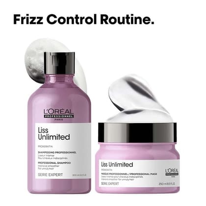Loreal Professionnel Liss Unlimited Shampoo & Hair Mask Combo For Frizzy Hair