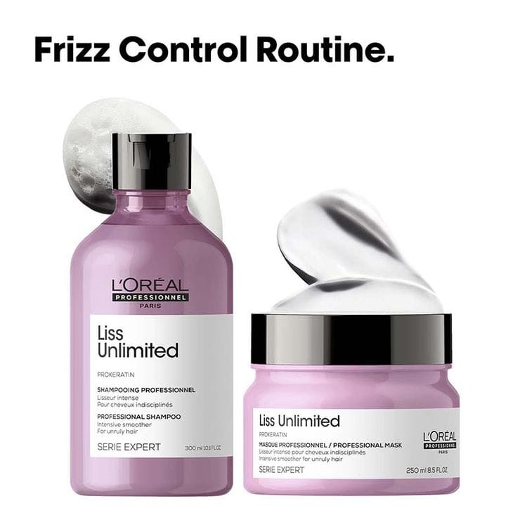 Loreal Professionnel Liss Unlimited Shampoo & Hair Mask Combo For Frizzy Hair