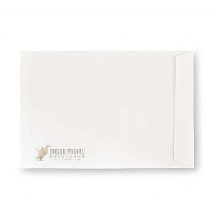 10 x 8 Inch White Laminated Envelope 115 GSM - Large White Laminated Envelope to Secure Documents, pack of 250 pcs