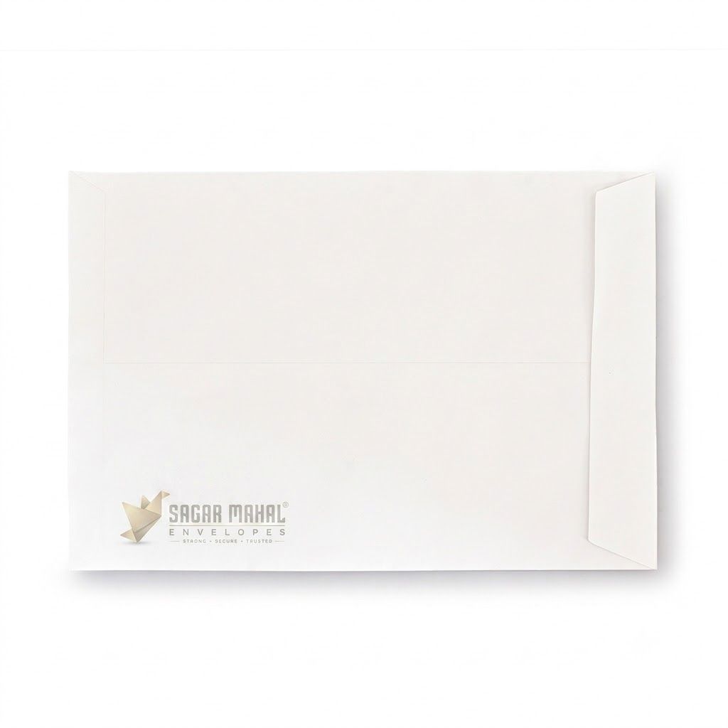 10 x 8 Inch White Laminated Envelope 115 GSM - Large White Laminated Envelope to Secure Documents, pack of 250 pcs