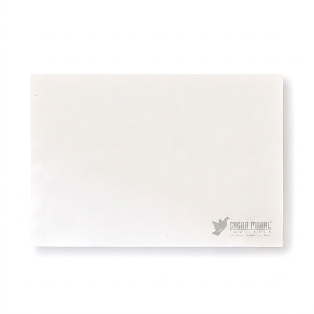 12 x 10 Inch White Laminated Envelope 115 GSM - Extra Large White Laminated Envelope to Secure Documents, pack of 250 pcs