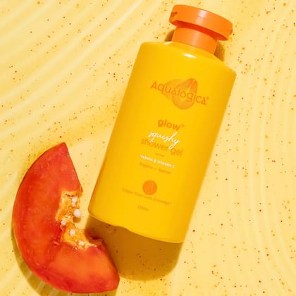 Glow+ Squishy Shower Gel with Papaya & Vitamin C for Glowing Skin - 250ml
