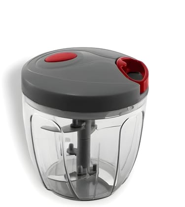 Heavy Duty Manual Chopper | Multipurpose Vegetable & Fruit Chopper | Hand Pull Food Processor with Sharp Stainless Steel Blades | Easy Kitchen Chopper for Onion, Garlic, Vegetables, Fruits & Herbs (Original)