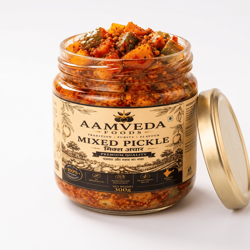 Aamveda Foods Mixed Pickle 300g