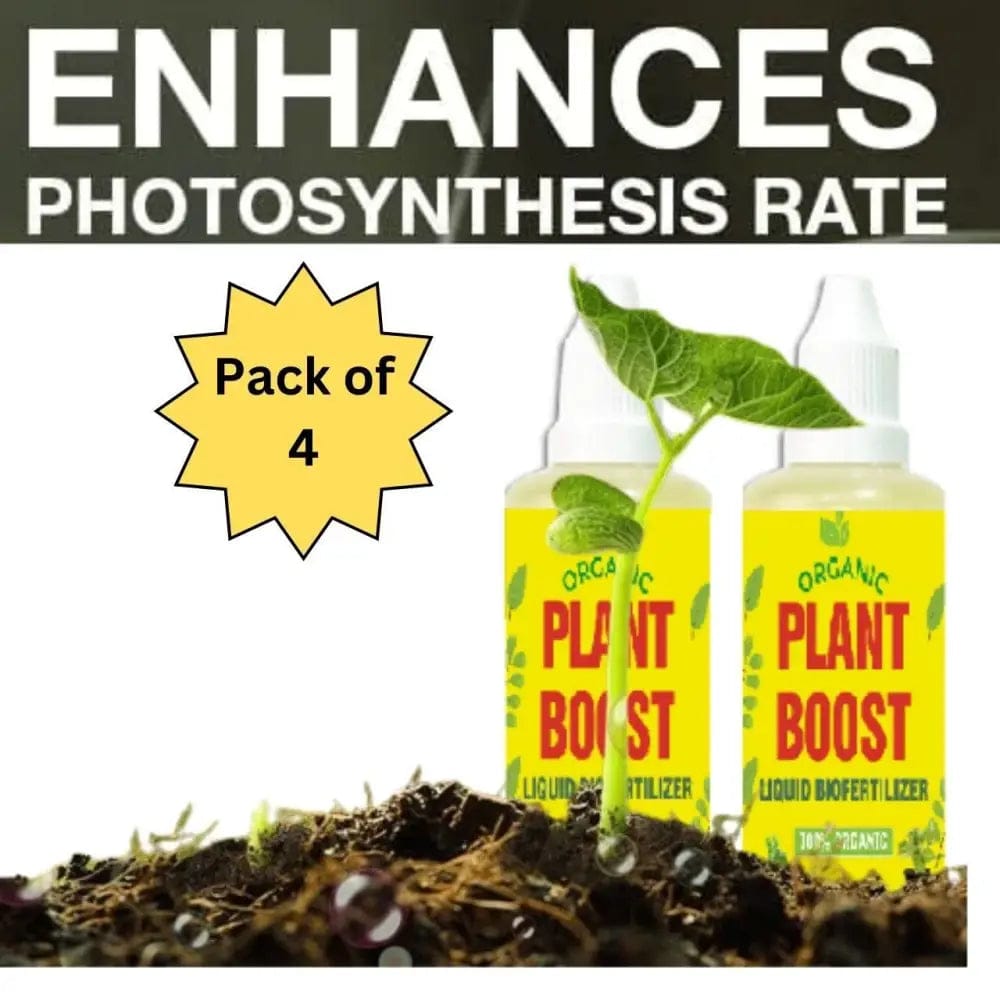 Plant Boost Organic Liquid Biofertilizer Growth Enhancer for All Crops (Pack of 4)