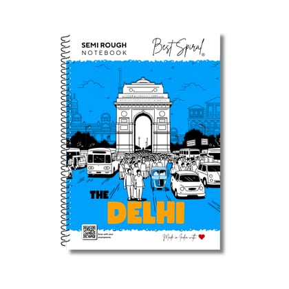 Best Spiral A4 Rough Spiral Notebook 200 Pages Ruled - Pack of 1
