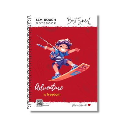 Best Spiral A4 Rough Spiral Notebook 300 Pages Ruled - Pack of 1