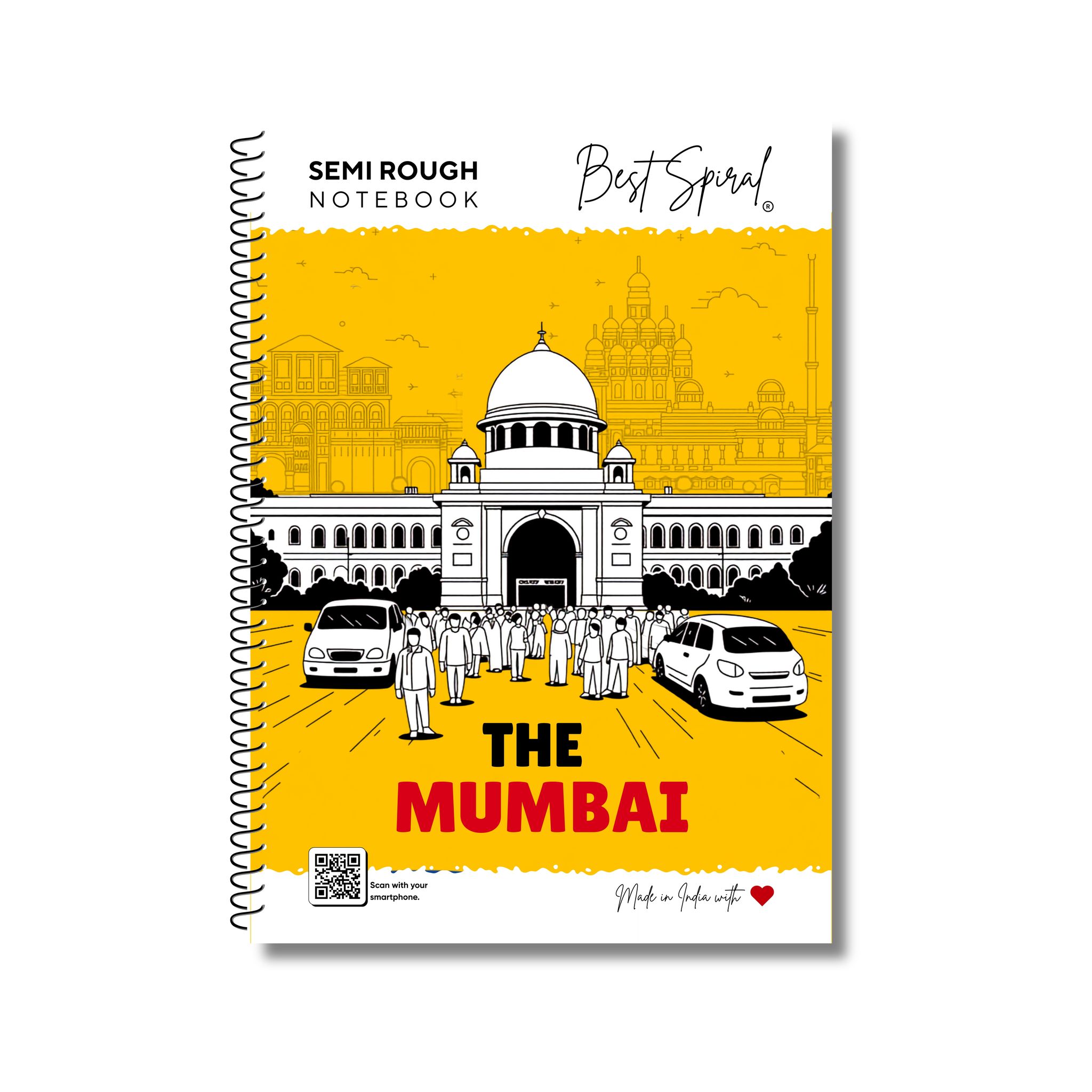 Best Spiral A4 Rough Spiral Notebook 500 Pages Ruled - Pack of 1