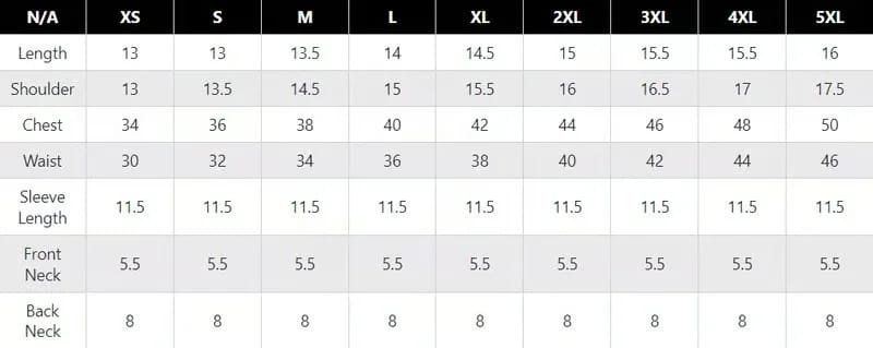 Size Guide Size Guide