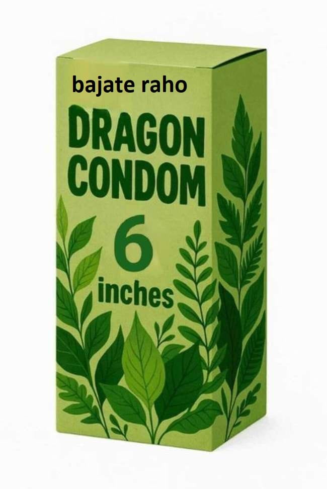 BAJATE RAHO 6 Inch Silicone Reusable Dragon Condom for men