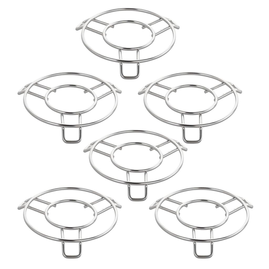 KITDOR 16.5 cm Stainless Steel Wire Trivet Stands - Pack of 6