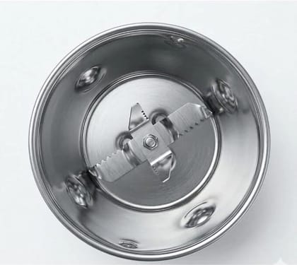 Premium Heavy Duty Stainless Steel Mixer Grinder Chutney Jar 500ML with Sharp Blade Leak Proof Lid for Wet Dry Masala Spice Grinding Kitchen Use (Original)