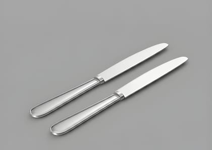 Heavy Metal Stainless Steel Butter Knife Set of 2 | Multipurpose Dinner & Table Knife for Butter, Jam, Cheese & Bread | Rust-Resistant Reusable Cutlery | Stylish Silver Kitchen Tableware (Original)