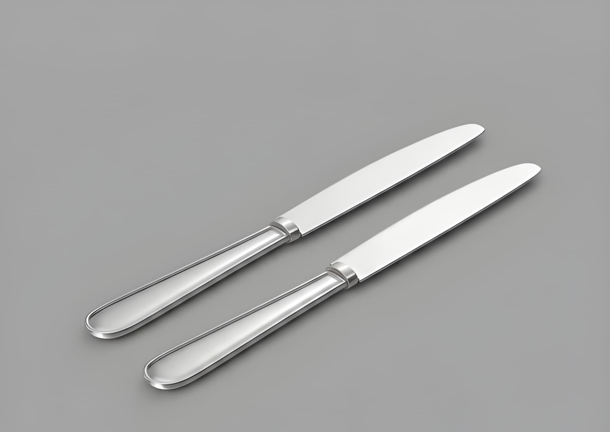 Heavy Metal Stainless Steel Butter Knife Set of 2 | Multipurpose Dinner & Table Knife for Butter, Jam, Cheese & Bread | Rust-Resistant Reusable Cutlery | Stylish Silver Kitchen Tableware (Original)