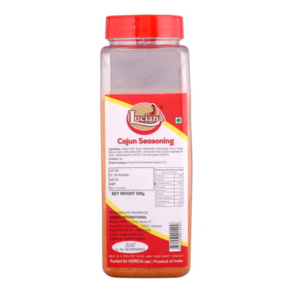 Luciana Cajun Seasoning 500g | Spicy & Smoky Cajun Spice Blend | Perfect for Chicken, Seafood, Vegetables, Fries & Grilling