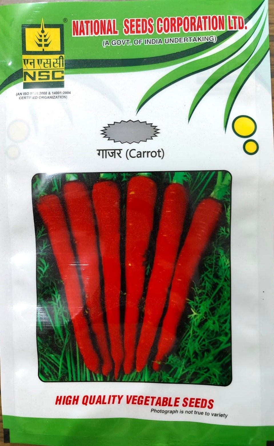 NSC Carrot Variety Pusa Rudhira (PR)  500 gram Truthful Labelled Seed